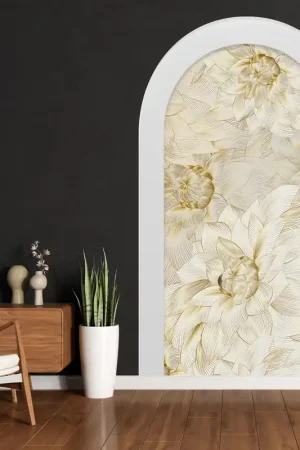 Vente Flash Stickers Trompe l'œil Arche - Voute - Fleurs
