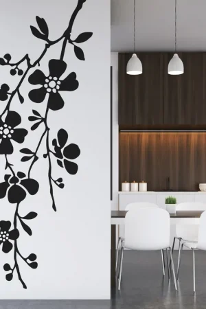Achat Immédiat Sticker Mural - Branche florale