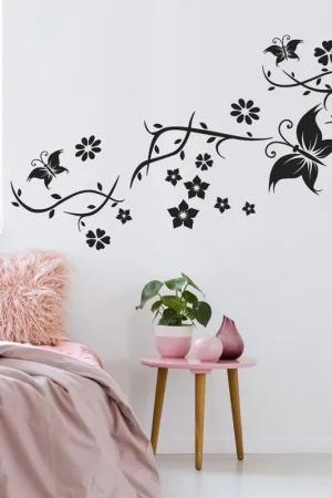 Achat Immédiat Sticker Mural - Branche Papillons