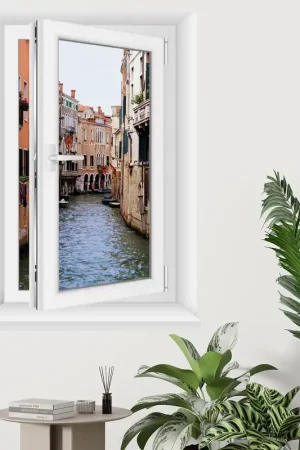 Vente Flash Stickers Trompe l'œil fenêtre - Venise