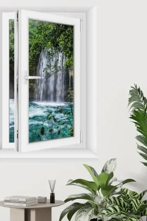 Vente Flash Stickers Trompe l'œil fenêtre - Cascades