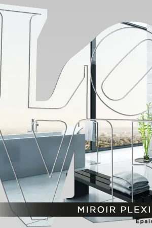 Miroir Plexiglass - Love Commande En Gros