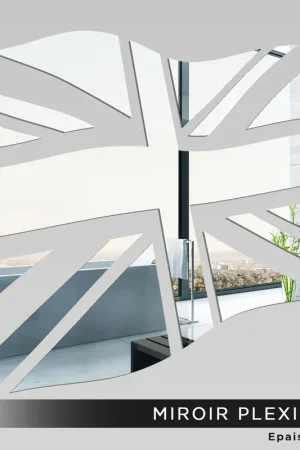 Miroir Plexiglass - Drapeau anglais Premium