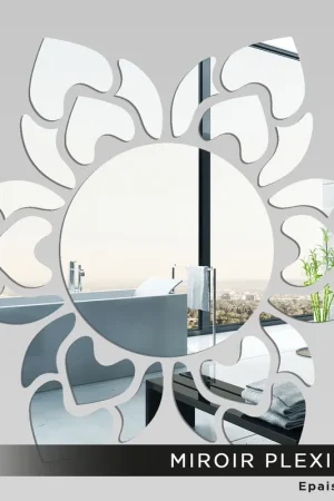 Vente Directe Miroir Plexiglass - Soleil fleur