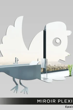 Miroir Plexiglass - Oiseau Fait Main