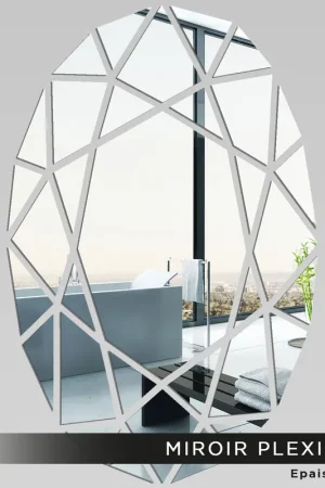 Vente Directe Miroir Plexiglass - Oval