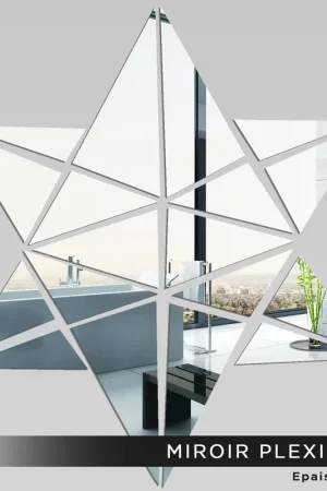 Miroir Plexiglass - Triangle Meilleur Choix