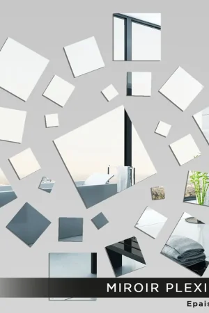 Miroir Plexiglass - Carré spirale Gros Lot