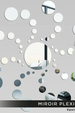 Miroir Plexiglass - Rond en folie Populaire