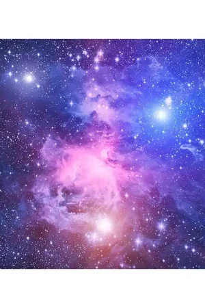 Décoration plafond paysage univers - Les étoiles dans le ciel bleu violet Réduction