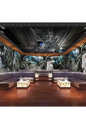 Satisfait Ou Remboursé Décor plafond parc thème "Univers" - La station spatiale