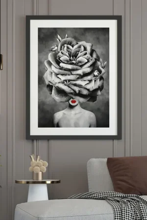 Affiche / Poster - Femme Fleur Super Prix