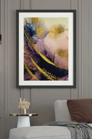 Affiche / Poster - Effet marbré Fait Main