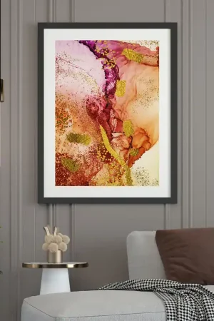 Affiche / Poster - Effet marbré Promotion Saisonnière
