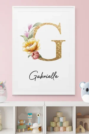 Achat Immédiat Affiche / Poster Monogramme - Lettre G