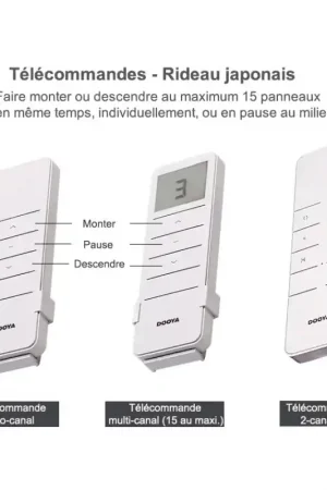 Kit accessoire automatique - Télécommande - Rideau japonais Commande En Gros