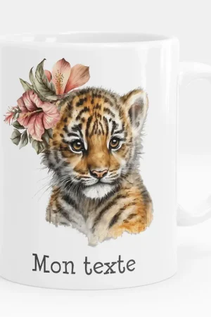 Mug - Tasse personnalisée - Tigre fleur Meilleur Prix