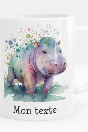 Mug - Tasse personnalisée - Hippopotame Bon Plan