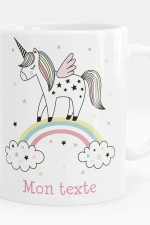 Mug - Tasse personnalisée - Arc-en-ciel licorne Quantité Limitée