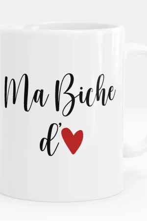 Mug - Tasse personnalisée - Ma biche d'amour Offre Du Jour