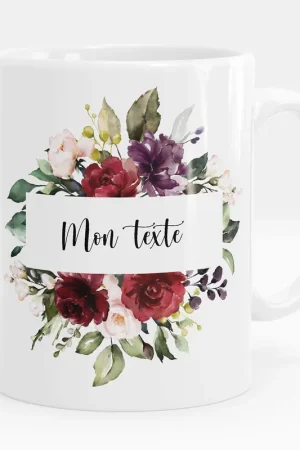 Bon Plan Mug - Tasse personnalisée - Fleurs