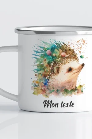 Certifié Tasse - Mug Émaillé Enfants - Hérisson
