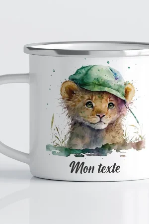 Affaire À Saisir Tasse - Mug Émaillé Enfants - Lionceau