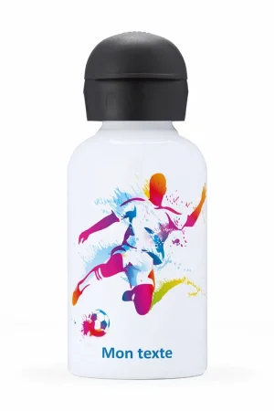 Gourde isotherme enfant personnalisée - Footballeur Fait Main