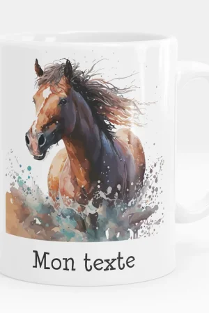 Authentique Mug - Tasse personnalisée - Cheval