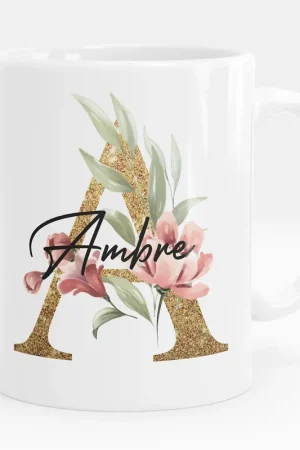 Achetez Aujourd’hui Mug - Tasse personnalisée Monogramme - Lettre A
