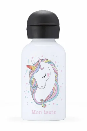 Gourde isotherme enfant personnalisée - Licorne étoiles Meilleure Qualité