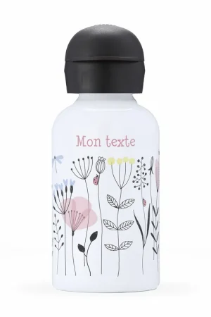 Gourde isotherme enfant personnalisée - Fleurs Réduction