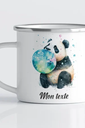Dernier Modèle Tasse - Mug Émaillé Enfants - Panda