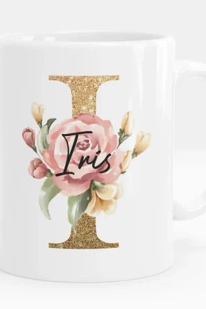 Expédition Rapide Mug - Tasse personnalisée Monogramme - Lettre I