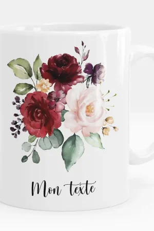 Expédition Rapide Mug - Tasse personnalisée - Fleurs