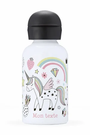 Expédition Rapide Gourde isotherme enfant personnalisée - Licorne