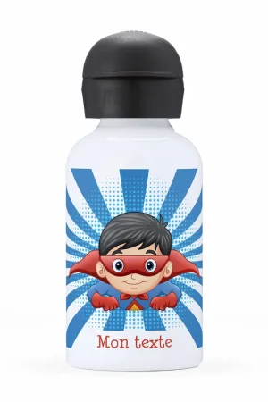 Gourde isotherme enfant personnalisée - Super-héros Livraison Mondiale