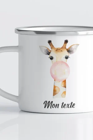 Artisanat Tasse - Mug Émaillé Enfants - Girafe