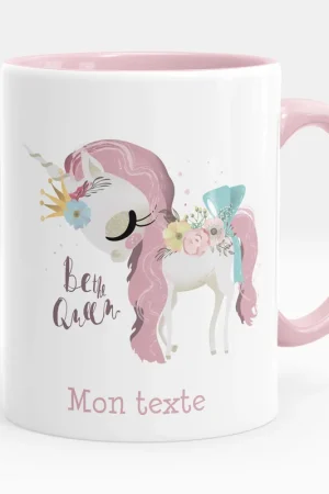 Dernière Chance Mug - Tasse personnalisée - Licorne be the queen