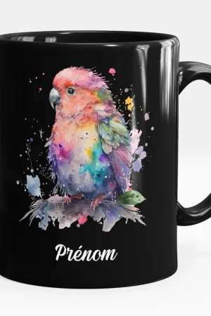 Dernière Chance Mug - Tasse personnalisée Noir intégral - Perroquet