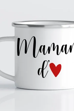 Dernier Modèle Tasse - Mug Émaillé - Maman d'amour
