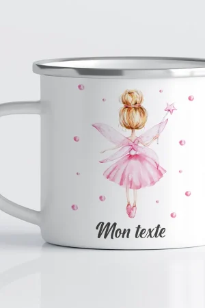 Dernier Modèle Tasse - Mug Émaillé Enfants - Fée
