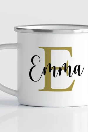 Fait Main Tasse - Mug Émaillé - Prénom