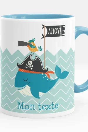 Authentique Mug - Tasse personnalisée - Baleine pirate