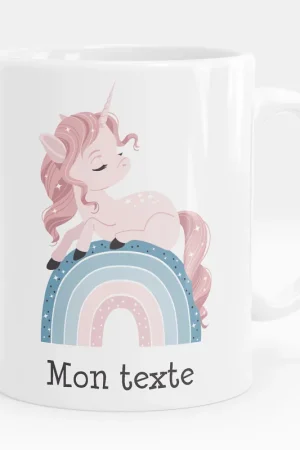 Édition Limitée Mug - Tasse personnalisée - Licorne arc-en-ciel