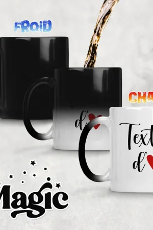 Artisanat Tasse - Mug Magique - Texte d'amour