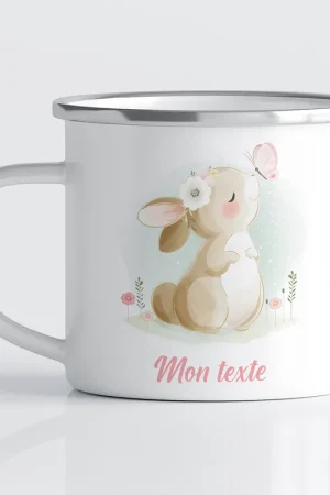 Artisanat Tasse - Mug Émaillé Enfants - Lapin