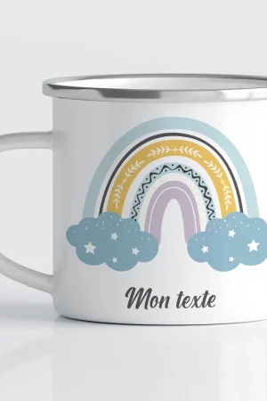 Dernière Chance Tasse - Mug Émaillé Enfants - Arc-en-ciel