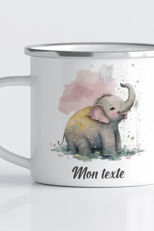 Affaire À Saisir Tasse - Mug Émaillé Enfants - Éléphant