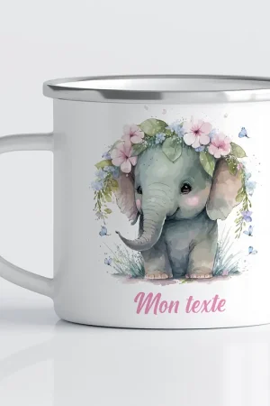 Édition Limitée Tasse - Mug Émaillé Enfants - Éléphant